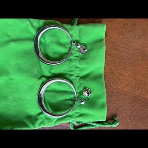 Beautiful sterling silver hoop earrings